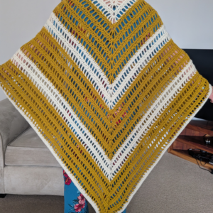 Mustard & Cream Shawl
